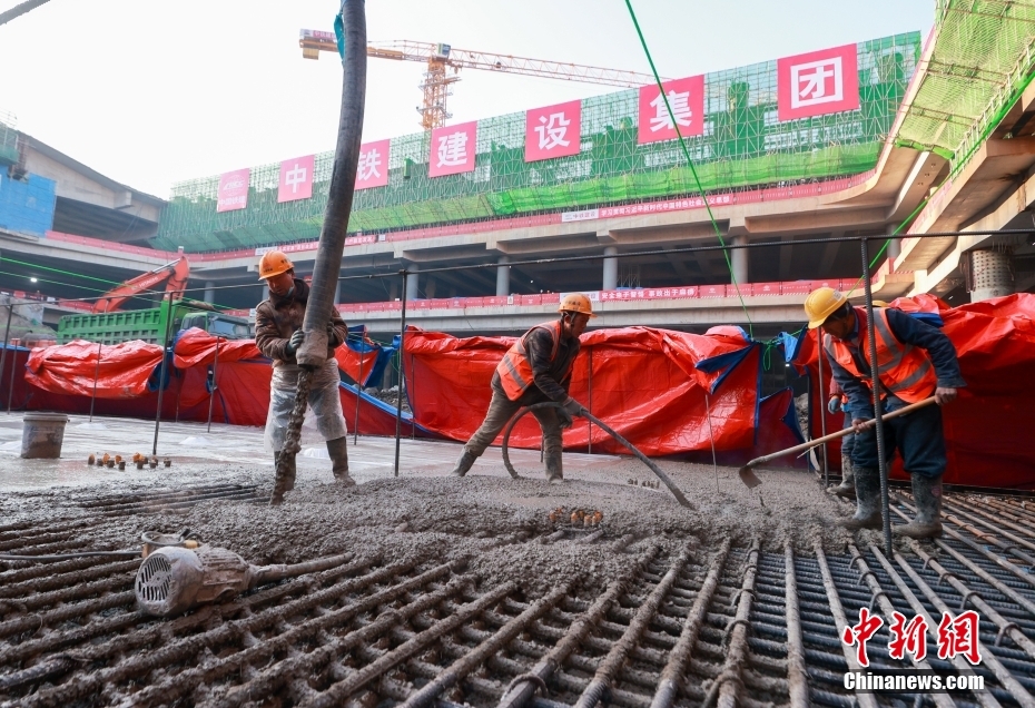 北京城市副中心站综合交通枢纽建设忙