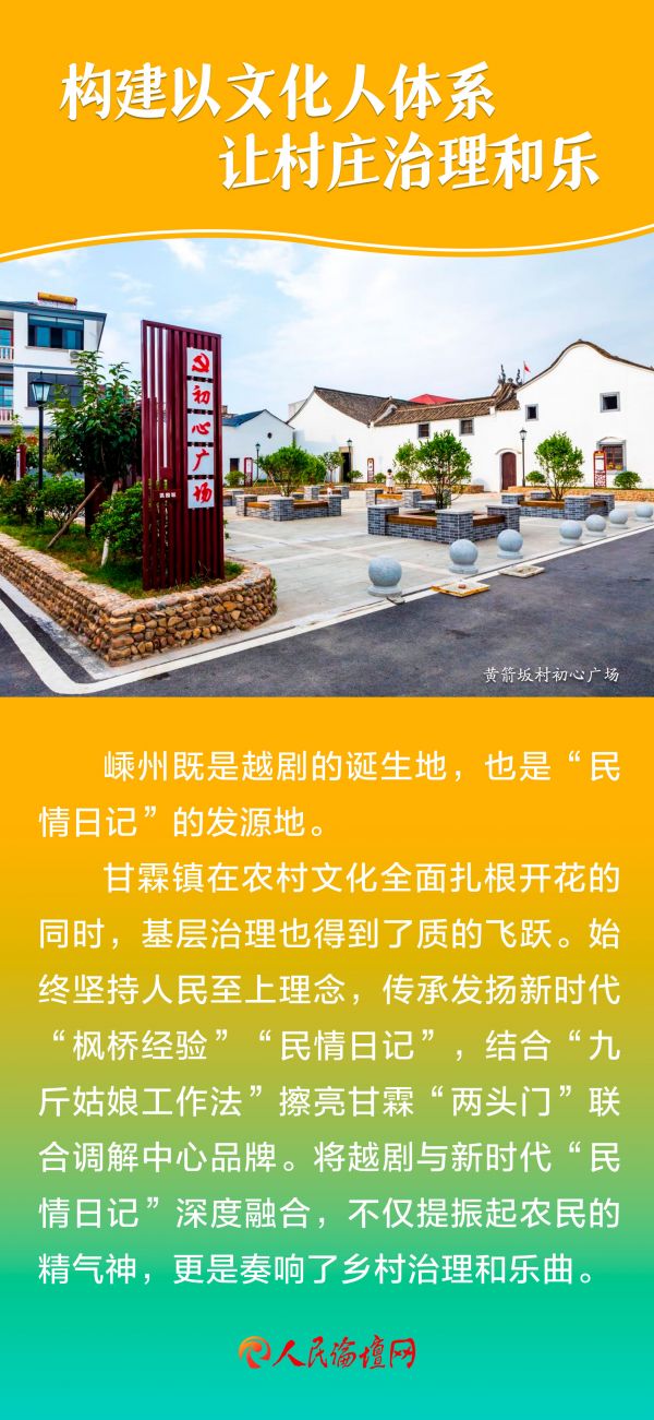 【大国新村：沿着总书记的足迹】海报｜绍兴甘霖：唱响富乐好声音
