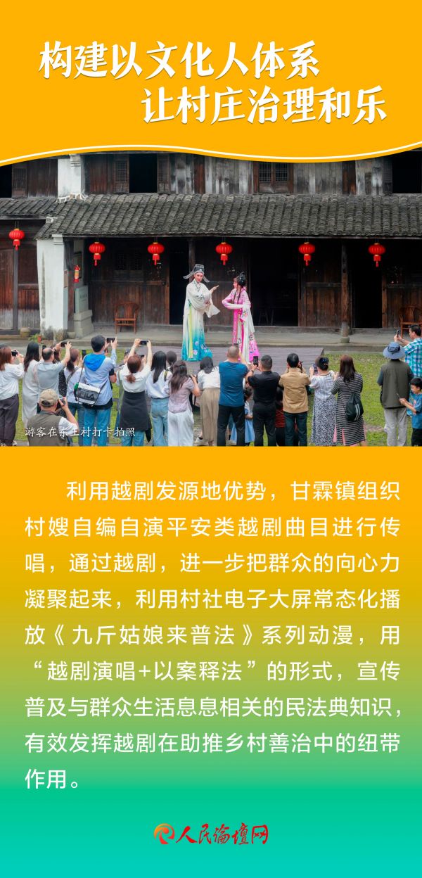 【大国新村：沿着总书记的足迹】海报｜绍兴甘霖：唱响富乐好声音
