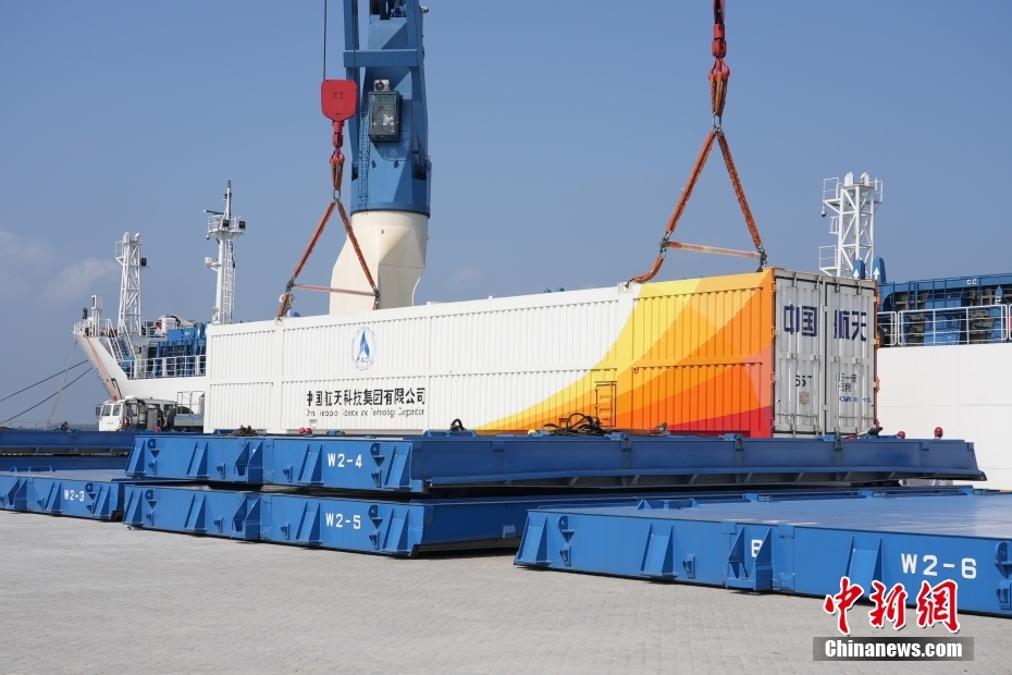 长征八号运载火箭运抵海南 将执行鹊桥二号中继星发射任务