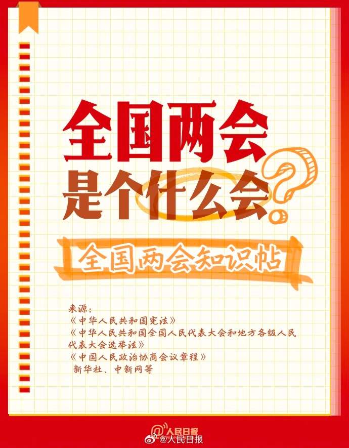 知识帖！全国两会是个什么会
