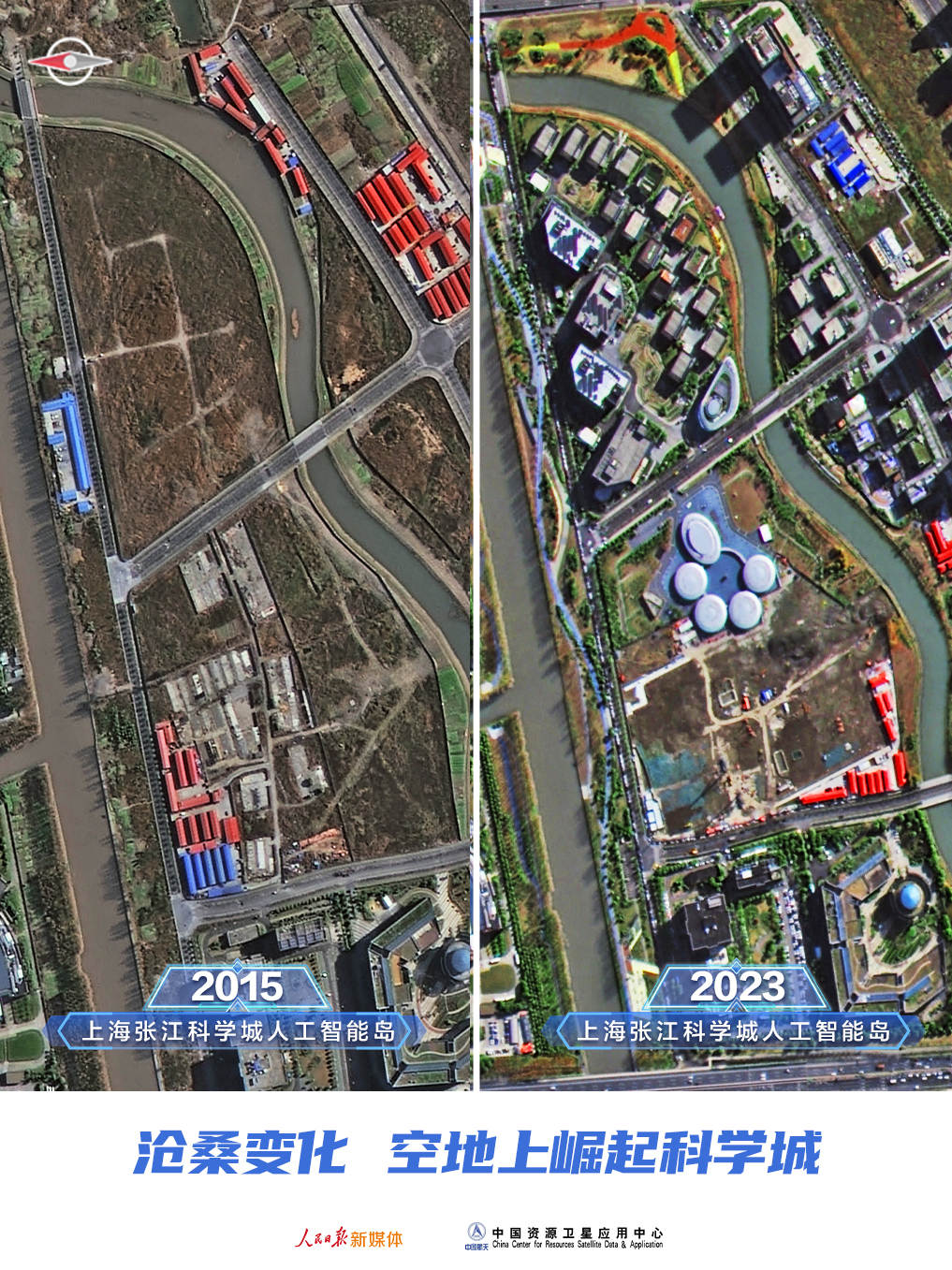 卫星图对比：这些年我们努力建设的家，现在怎么样了
