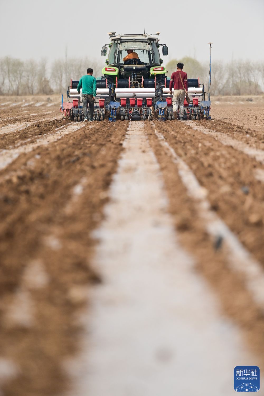 新华全媒＋丨新疆抢抓农时 农作物播种有序推进