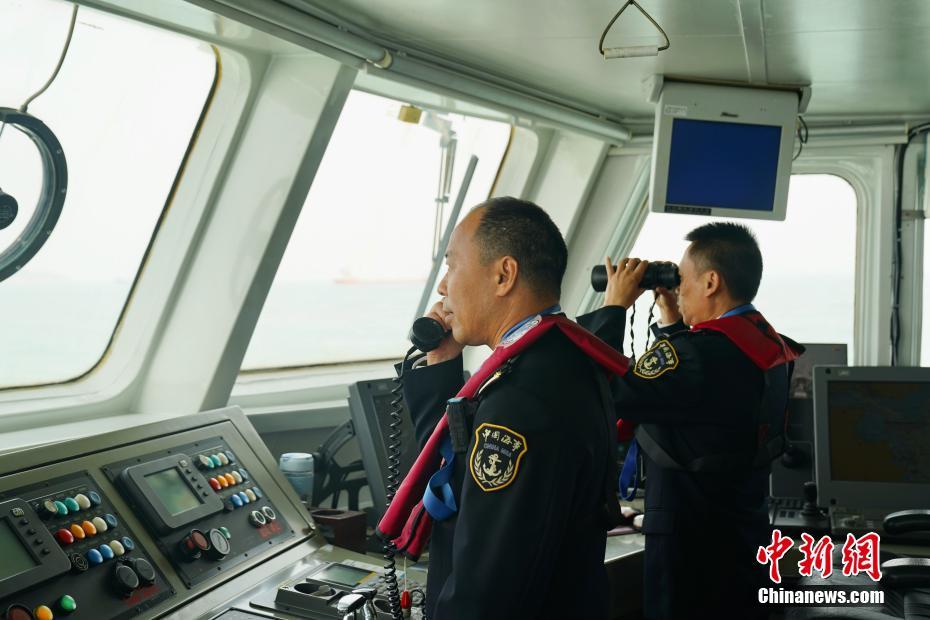 大陆海事部门在台湾海峡西侧水域开展联合巡航