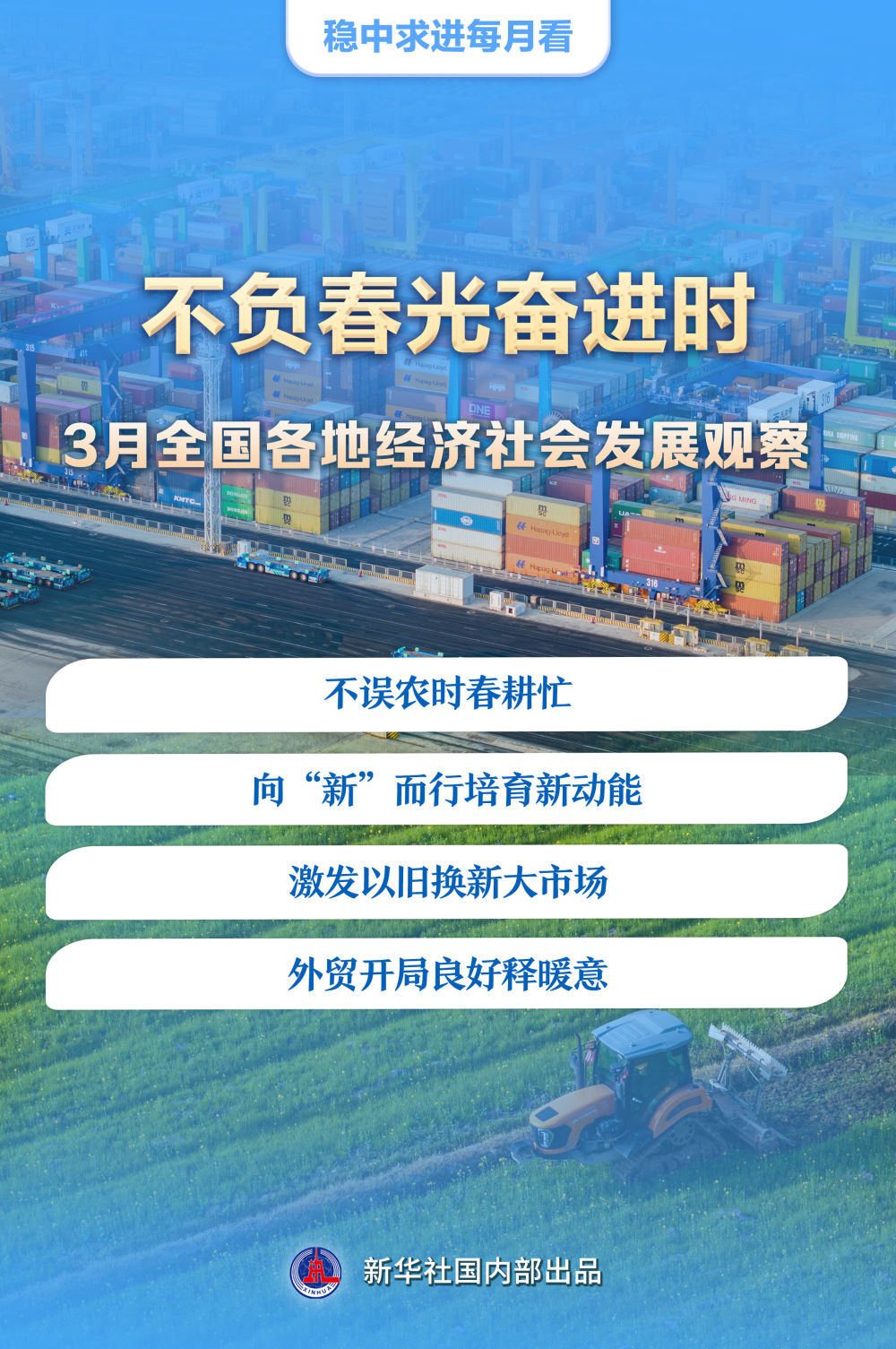 稳中求进每月看｜不负春光奋进时——3月全国各地经济社会发展观察