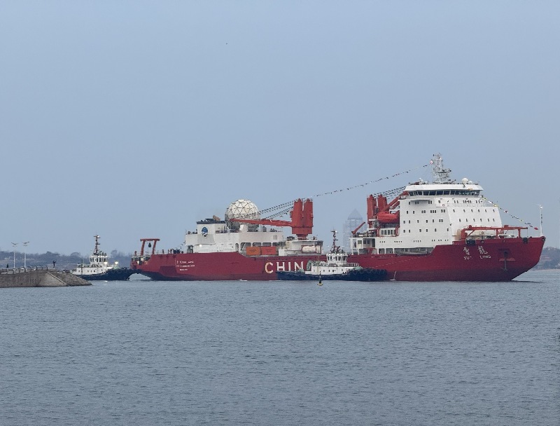 凯旋！“雪龙”号船停靠山东青岛，中国第40次南极考察圆满结束