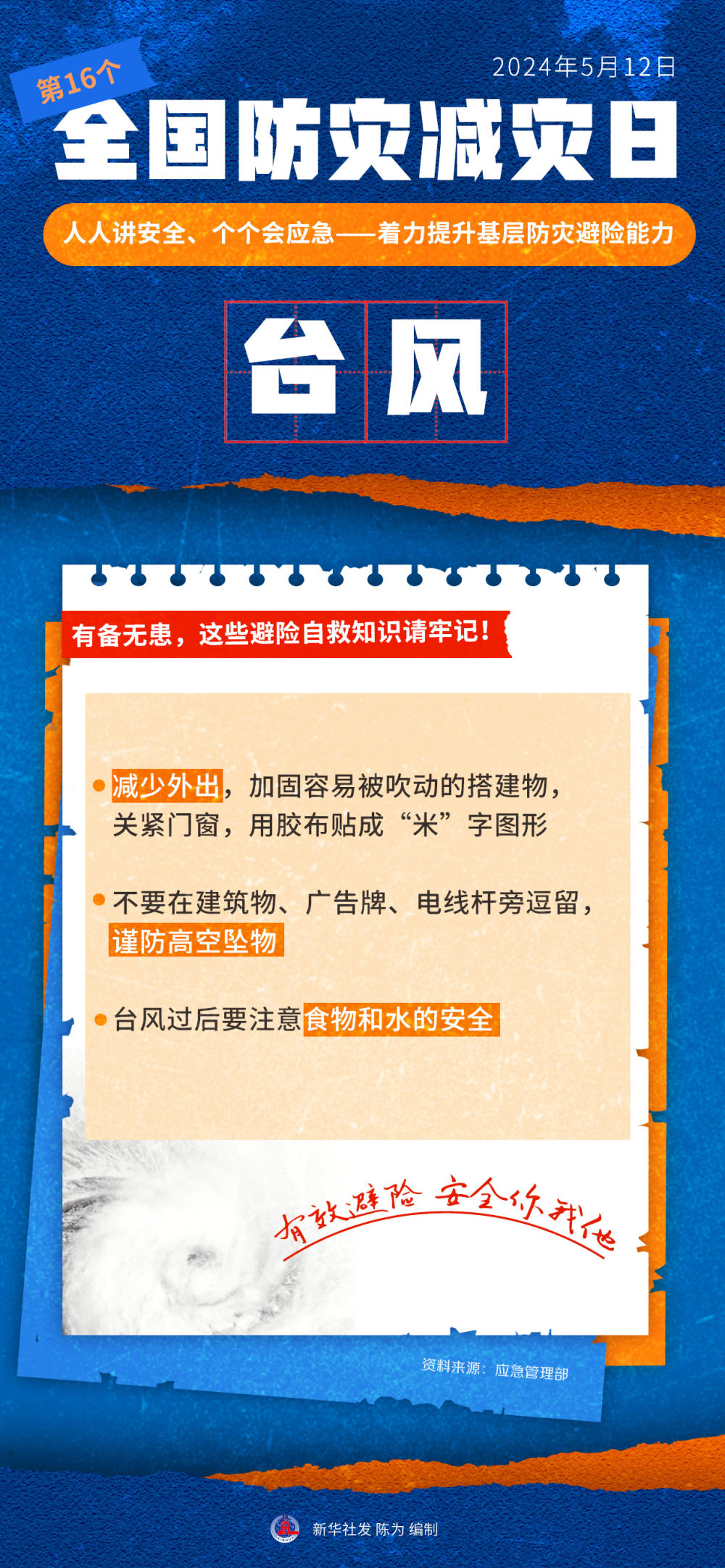 新华全媒+ | 全国防灾减灾日：有备无患，这些避险自救知识请牢记！