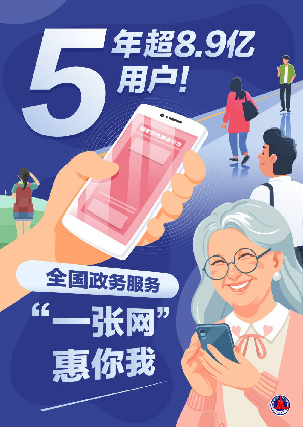 新华鲜报｜5年超8.9亿用户！全国政务服务“一张网”惠你我