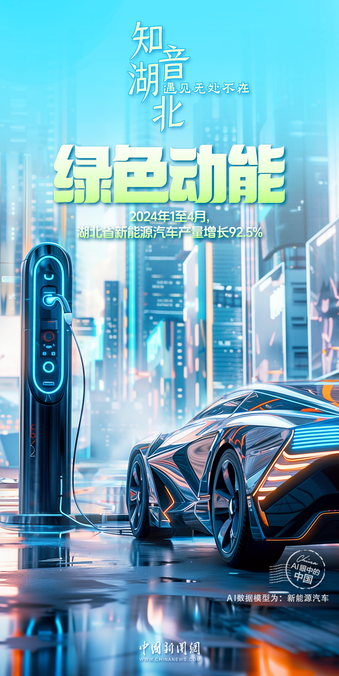 AI眼中的中国｜滔滔江水，九州通衢，风华湖北日新月异