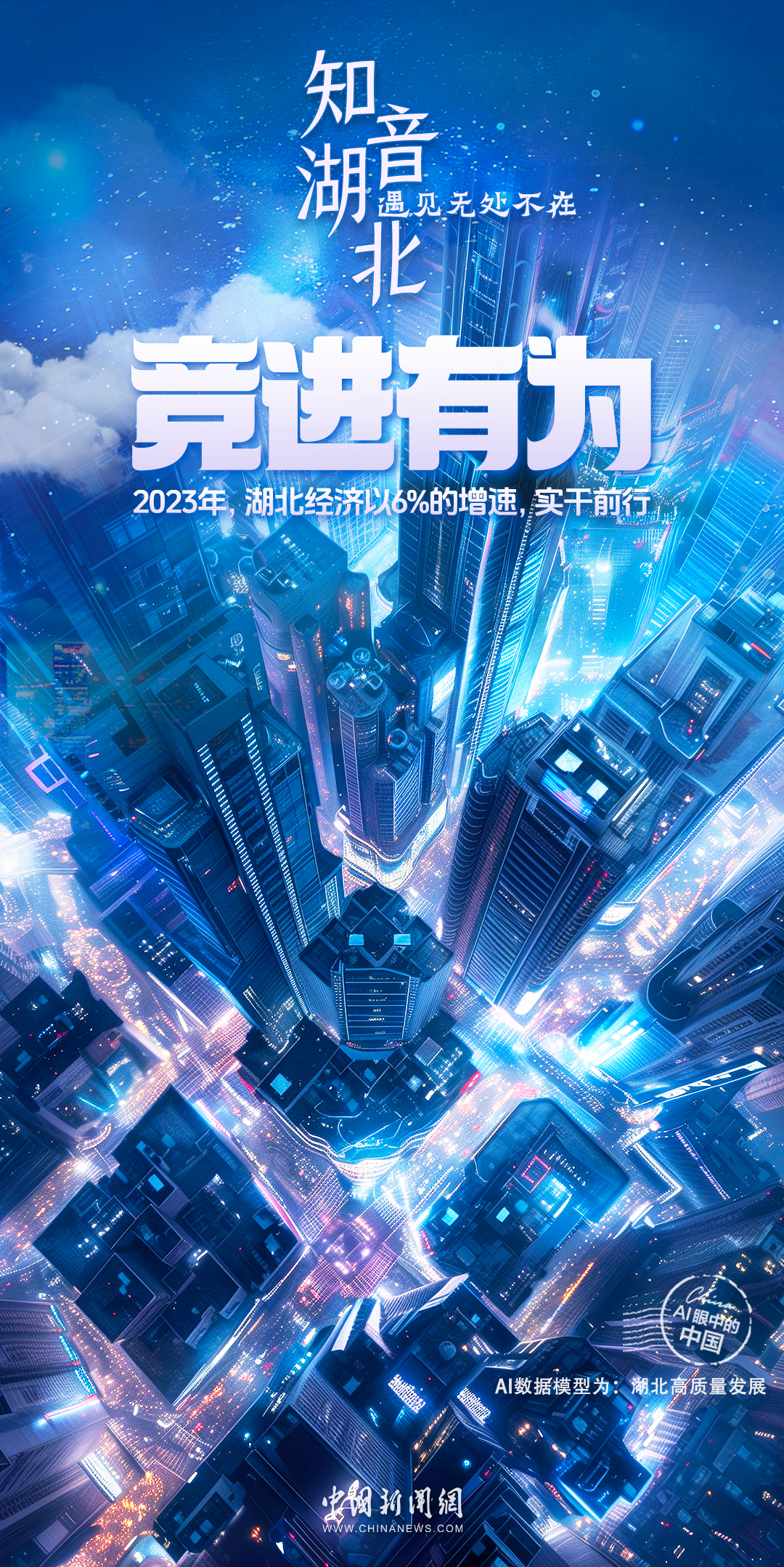 AI眼中的中国｜滔滔江水，九州通衢，风华湖北日新月异