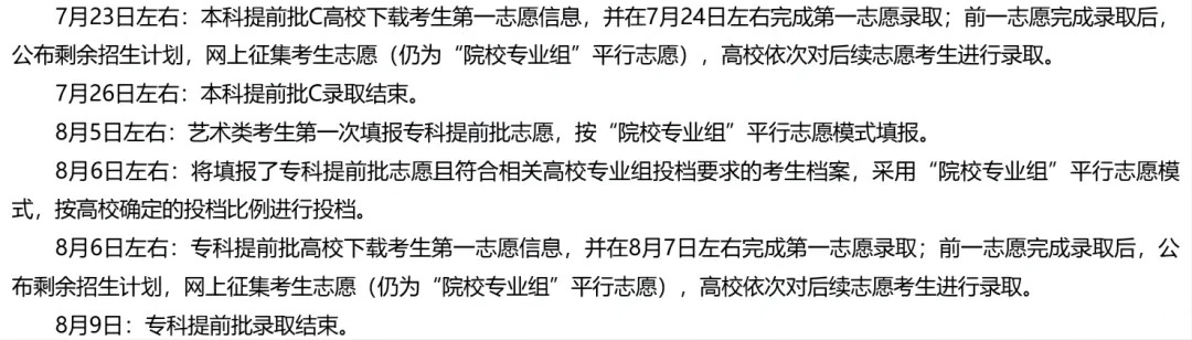 汇总：2024全国高考志愿填报时间来了