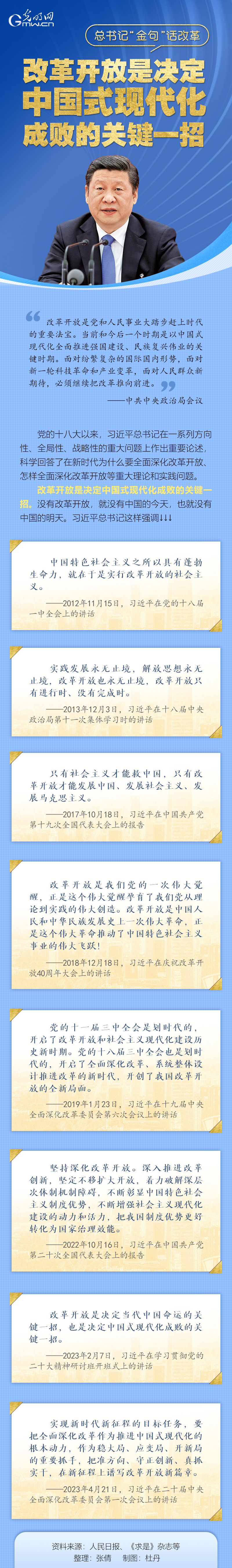 【总书记"金句"话改革】改革开放是决定中国式现代化成败的关键一招