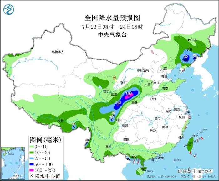 川陕甘宁等地有强降雨 台风“格美”即将影响台湾岛和浙闽沿海