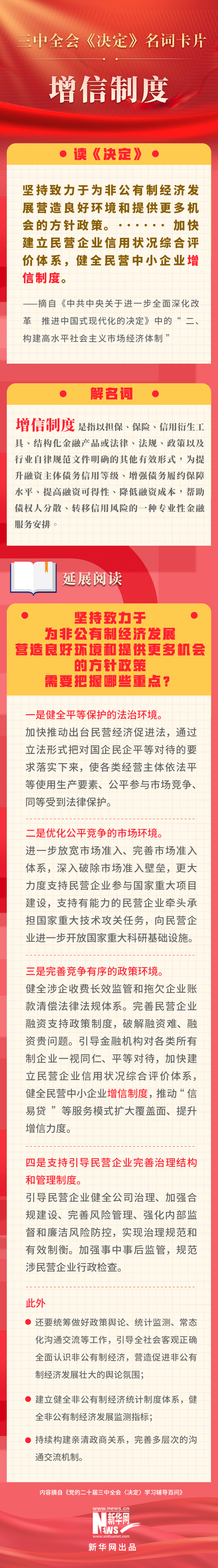 三中全会《决定》名词卡片天天学：增信制度