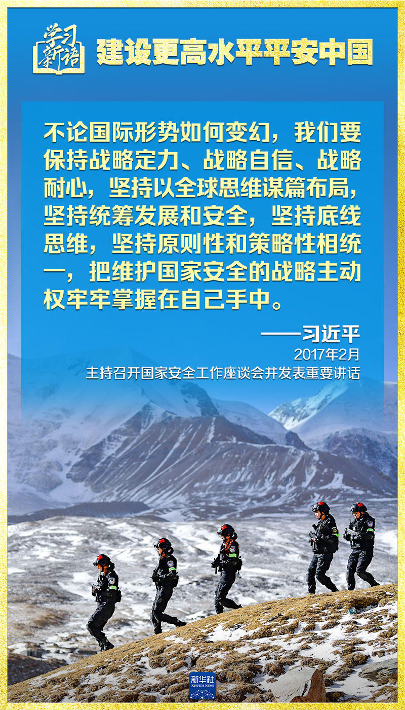 学习新语｜领悟“七个聚焦”：建设更高水平平安中国