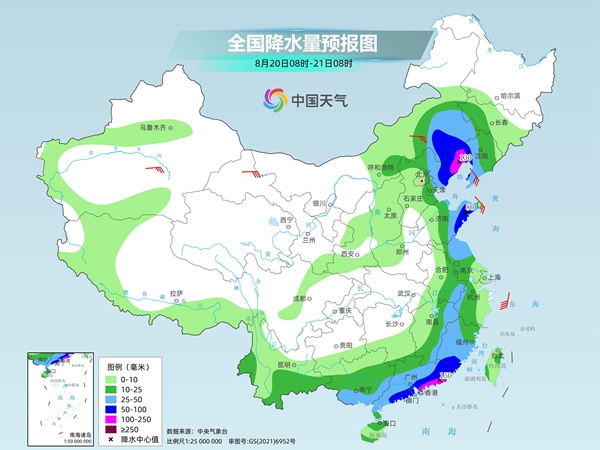 我国中东部大部雨水在线 长江沿线高温连连