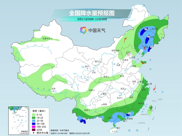 我国中东部大部雨水在线 长江沿线高温连连