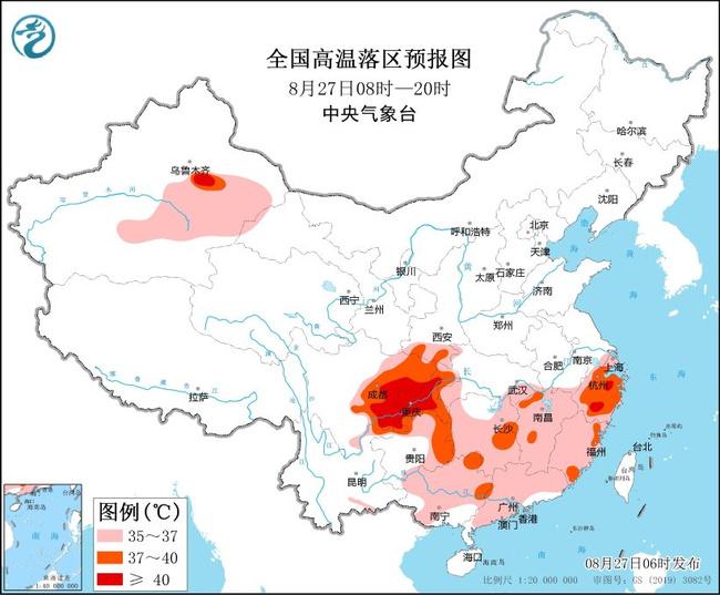 高温黄色预警：重庆四川等地局地最高气温可达40℃以上