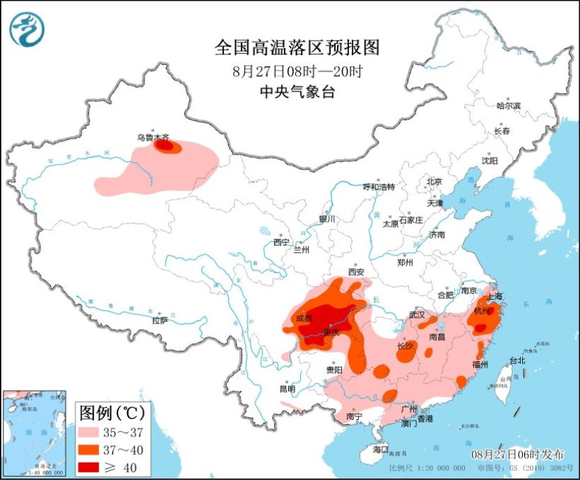 华东东部有分散性强降水 四川重庆等地持续高温天气