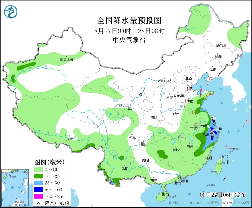 华东东部有漫步性强降水 四川重庆等地捏续高温天气