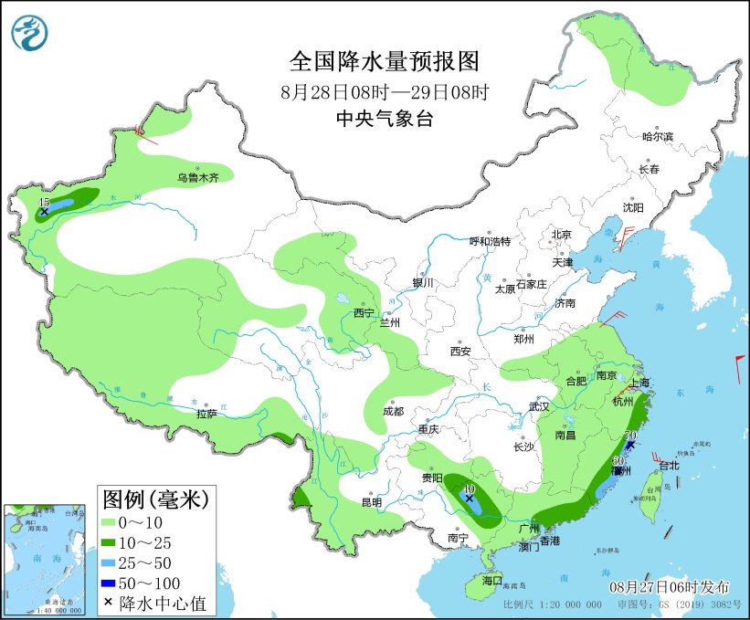 华东东部有分散性强降水 四川重庆等地持续高温天气