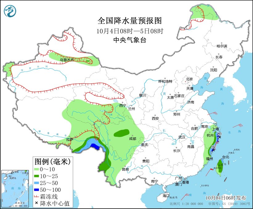 江苏浙江等地有大到暴雨 北方地区将有一次弱降水过程