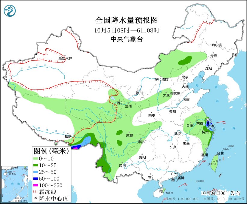 江苏浙江等地有大到暴雨 北方地区将有一次弱降水过程