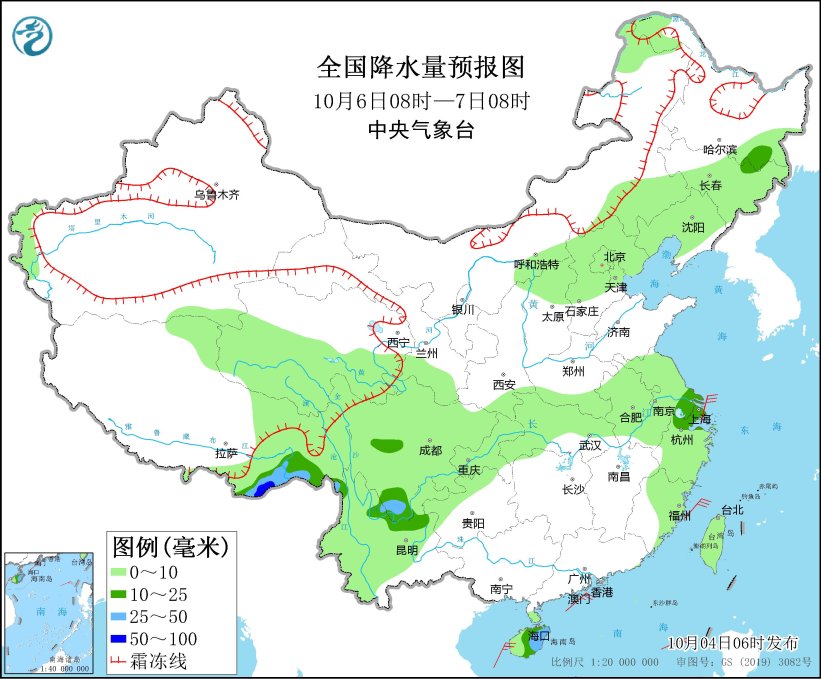 江苏浙江等地有大到暴雨 北方地区将有一次弱降水过程