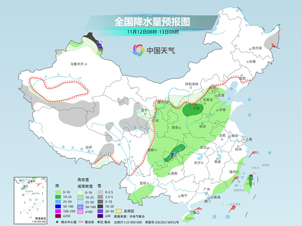 两轮大范围降水过程将影响我国 未来四天全国大部持续偏暖