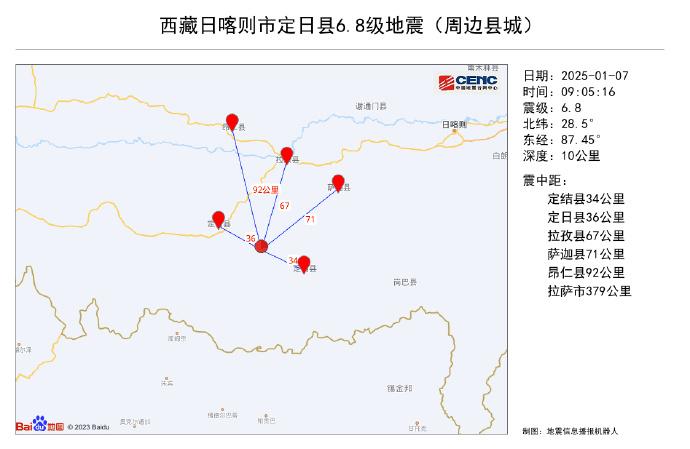 专家谈西藏6.8级地震：需防范地质灾害