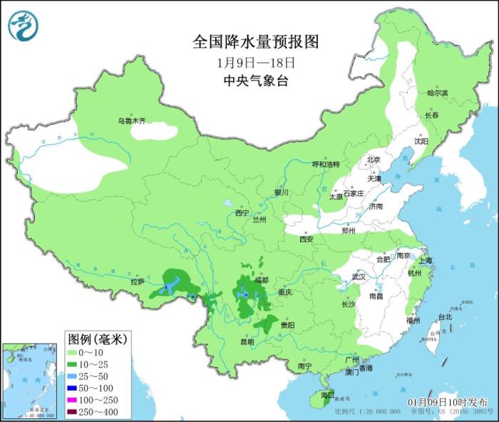 中央气象台：未来十天弱冷空气活动频繁 全国大部降水偏少