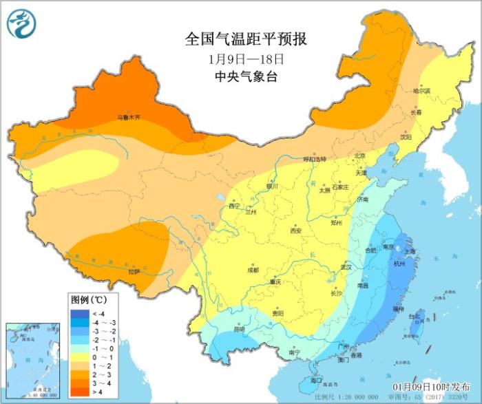 中央气象台：未来十天弱冷空气活动频繁 全国大部降水偏少