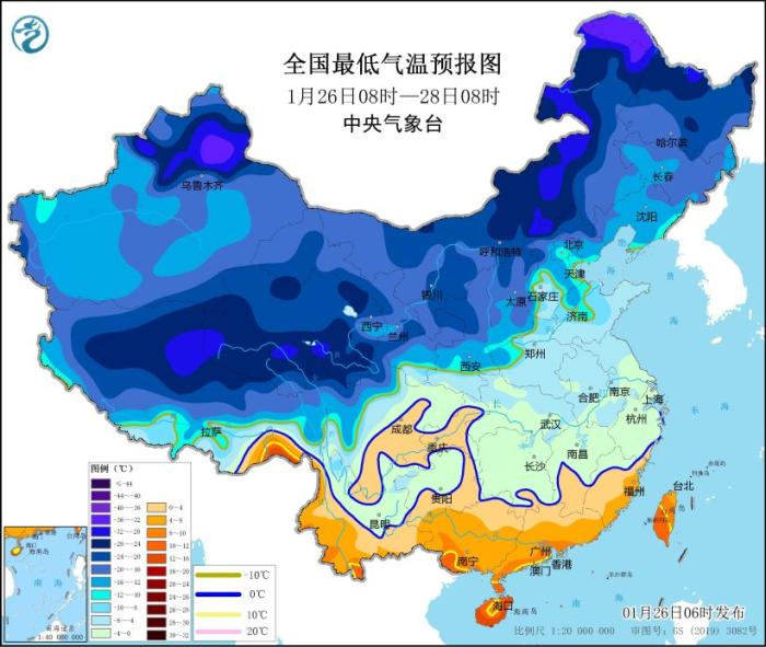 寒潮继续影响中东部地区 辽宁吉林等地有强降雪