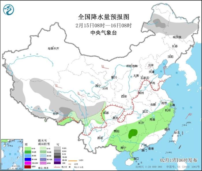 南方地区多阴雨天气 北方地区气温多起伏