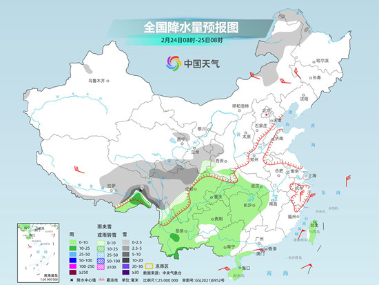 周末江南等地持续阴雨湿冷 南北方偏冷格局下周迎转折