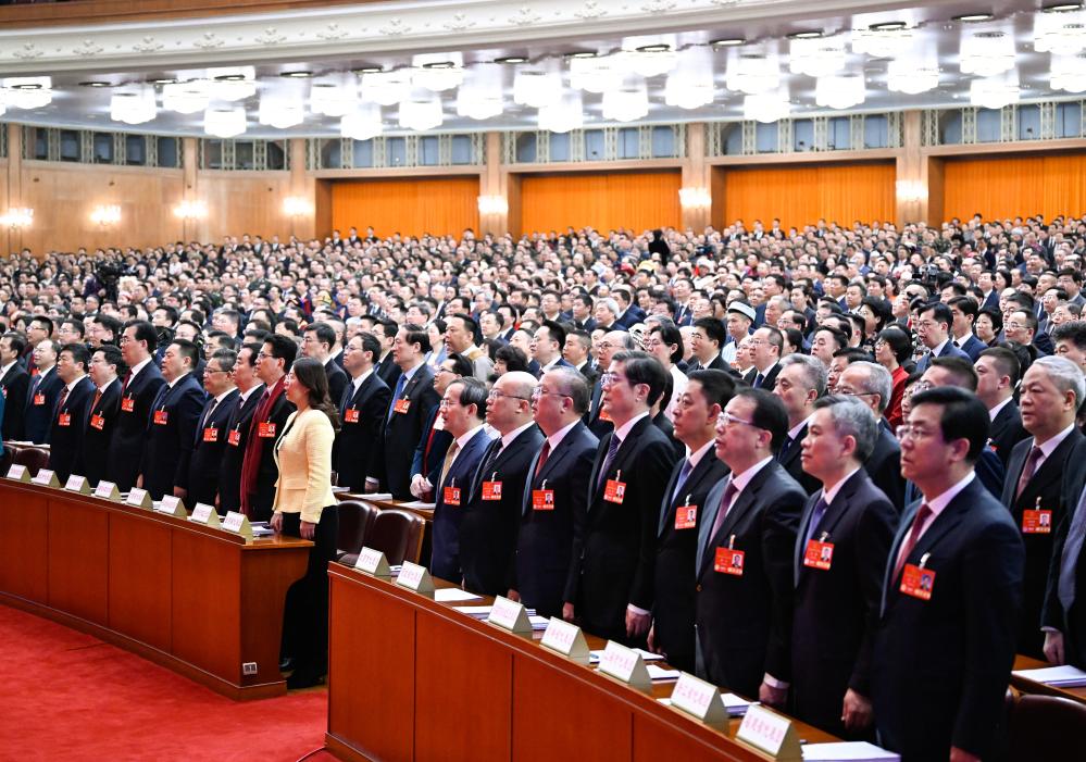 十四届全国人大三次会议开幕会在京举行