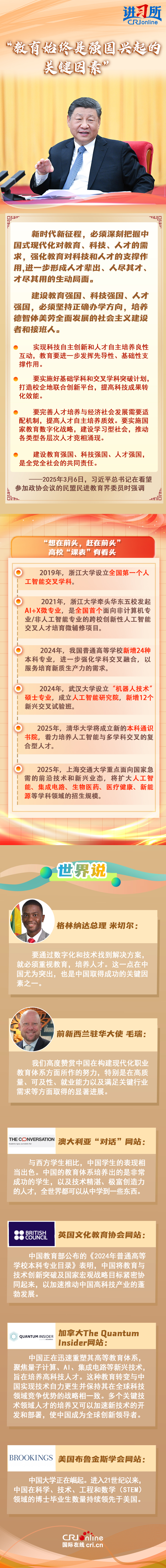 【讲习所世界观两会】“教育始终是强国兴起的关键因素”