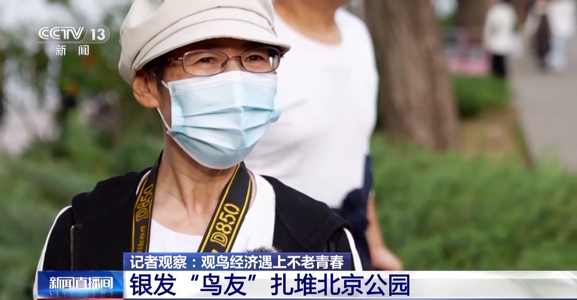 公园长满“打鸟”大爷 银发一族助力小城“观鸟经济”