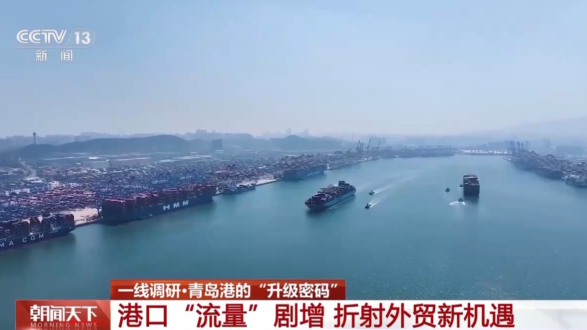 一线调研丨从4小时到20分钟 青岛港科技升级货物“秒通关”
