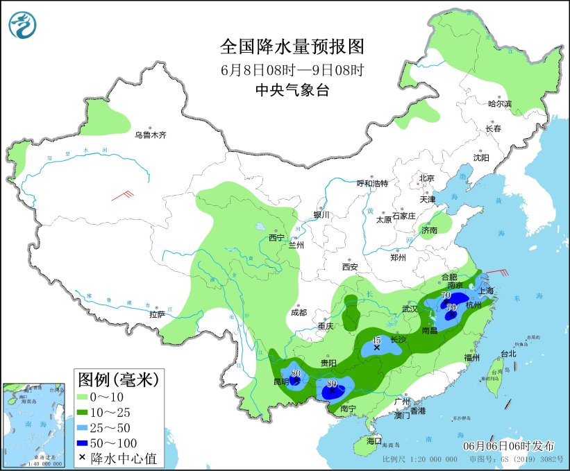 华北黄淮等地有高温天气 江淮江南等地将有强降雨