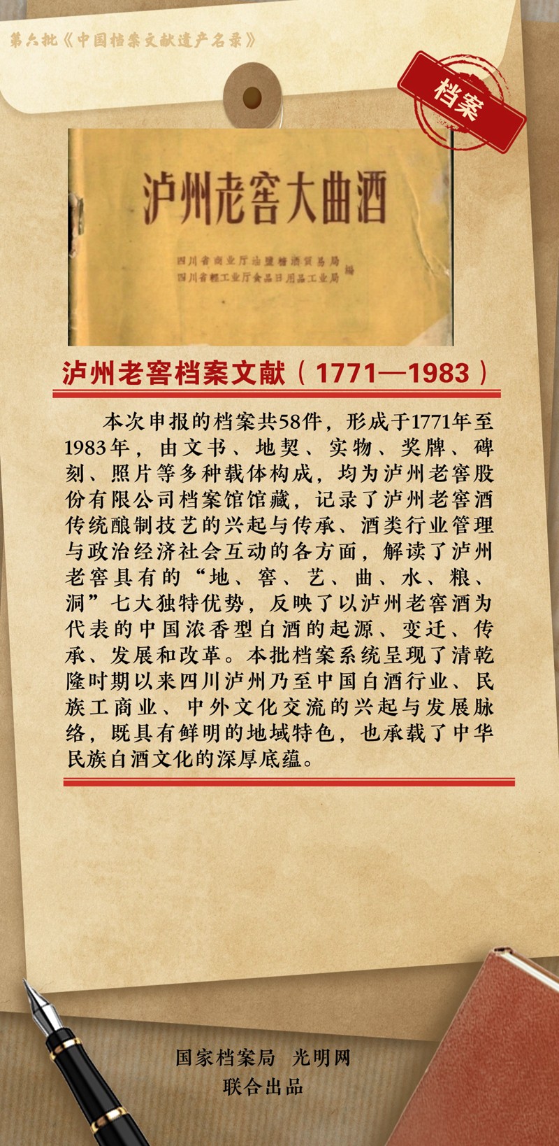 公布！第六批《中国档案文献遗产名录》正式揭晓