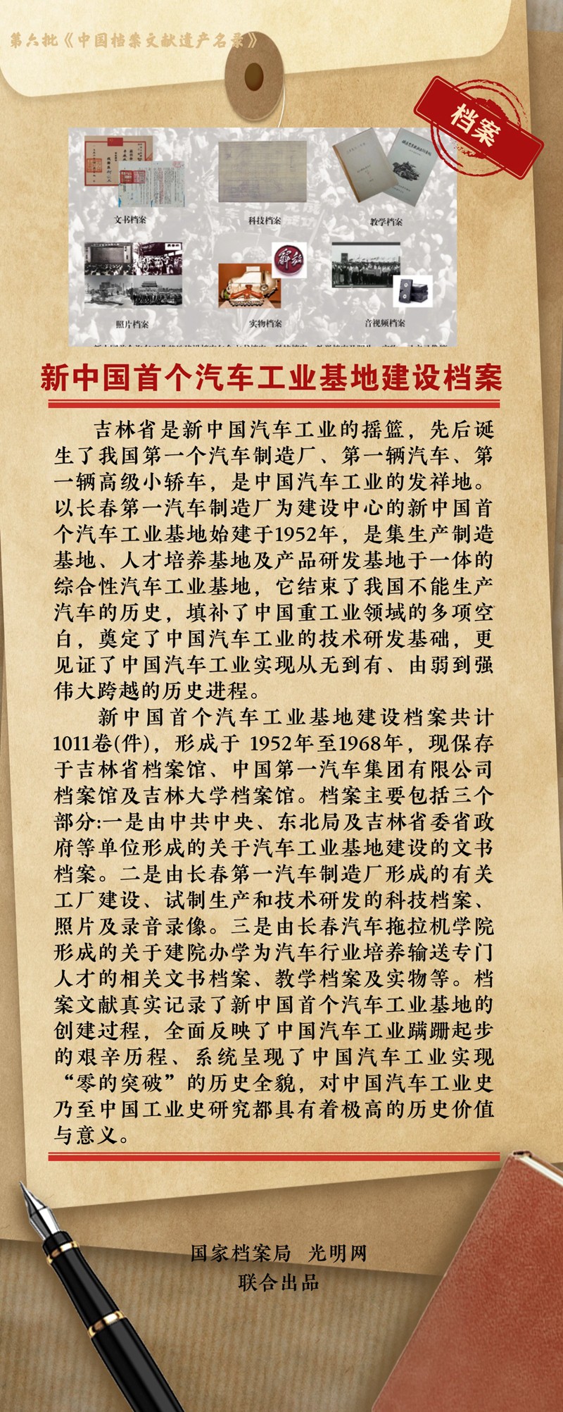 公布！第六批《中国档案文献遗产名录》正式揭晓