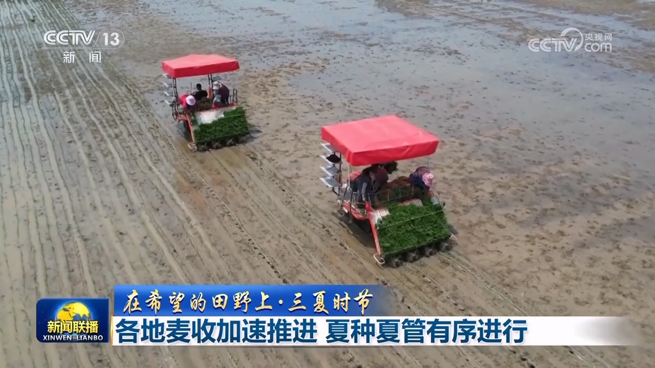 【在希望的田野上·三夏时节】各地麦收加速推进 夏种夏管有序进行