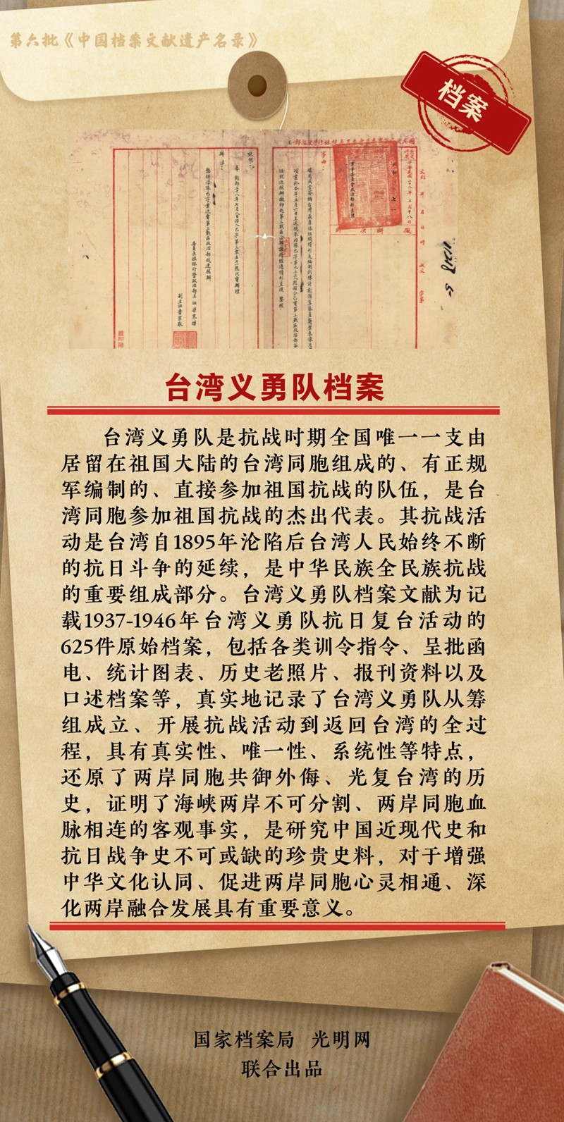 公布！第六批《中国档案文献遗产名录》正式揭晓