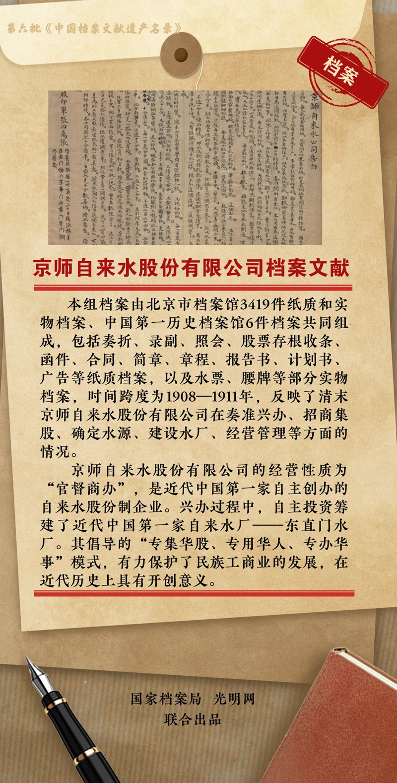 公布！第六批《中国档案文献遗产名录》正式揭晓