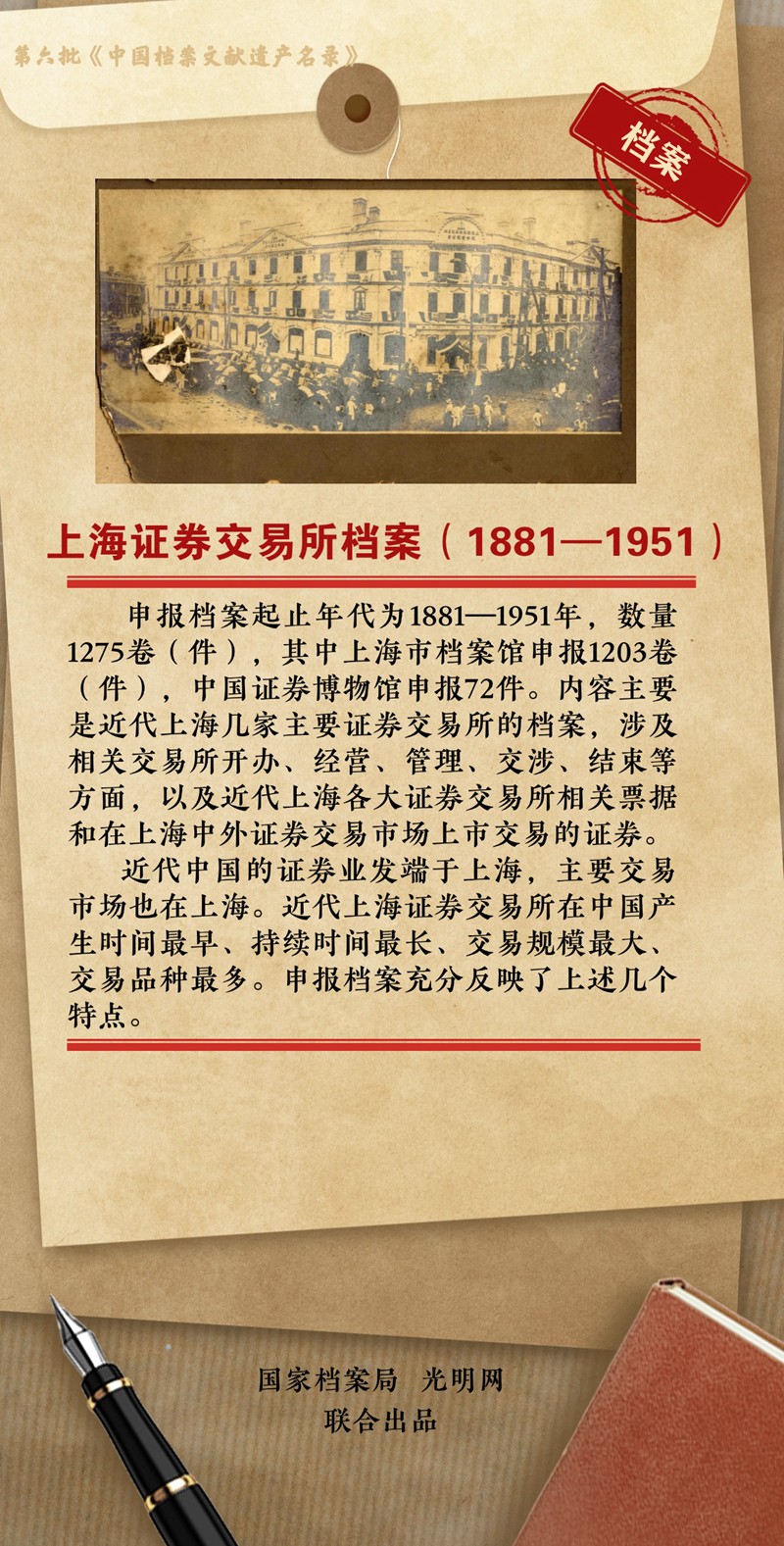 公布！第六批《中国档案文献遗产名录》正式揭晓