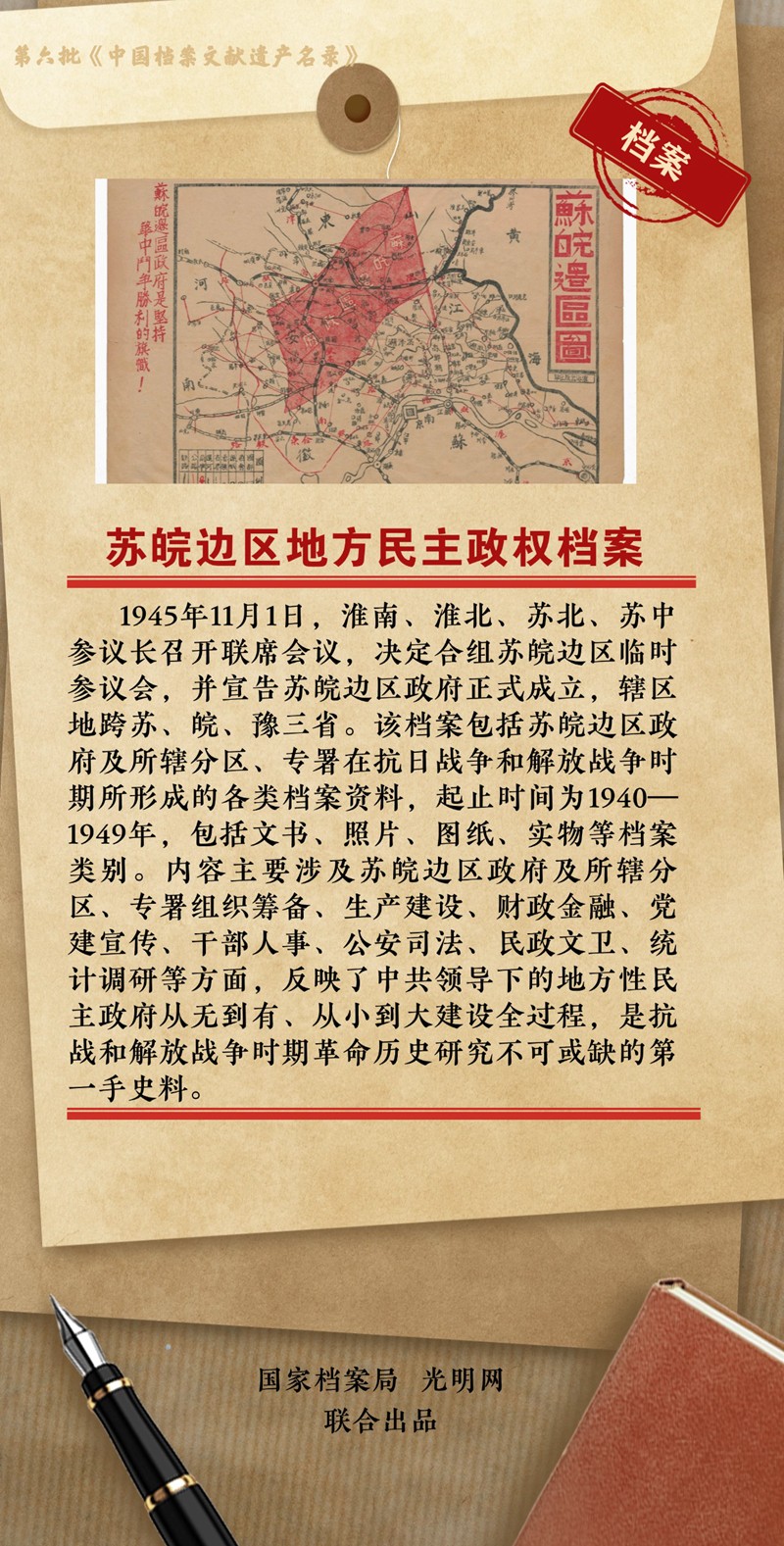 公布！第六批《中国档案文献遗产名录》正式揭晓