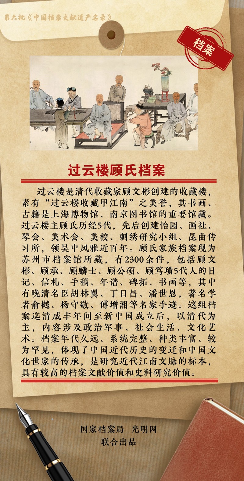 公布！第六批《中国档案文献遗产名录》正式揭晓