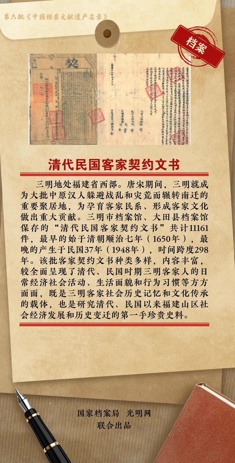 公布！第六批《中国档案文献遗产名录》正式揭晓