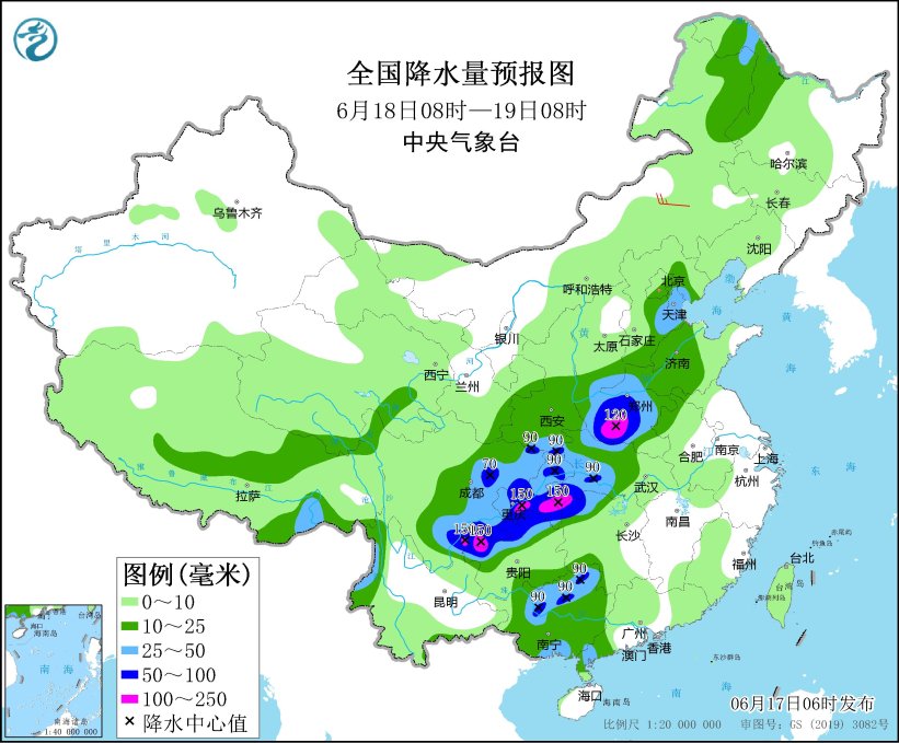 华南等地仍有较强降水 四川盆地华北黄淮等地有高温天气